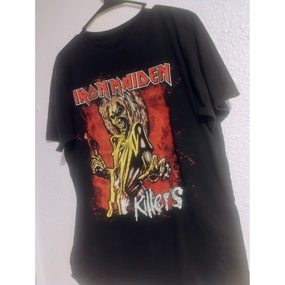 Rare Iron Maiden Eddie Front graphic Tshirt Killers Album Black Short sleeve Lrg - Picture 5 of 9